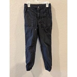 American Eagle Outfitters Gray Jogger Pants Size 2 Short Drawstring Zip Ankle